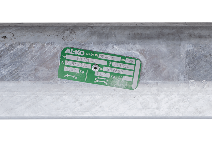 AL-KO EURO gebremste Achse für Bootsanhänger 1350kg 1505mm 2040mm 5x112
