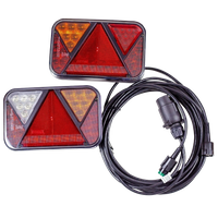 Lichtset: FRISTOM LED-Rücklichter + MANTES 4,1m 7-PIN Kabelbaum