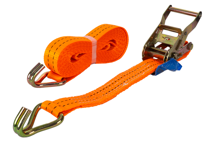 UNITRAILER 5 m/35 mm/2 t oranges Transportband mit Spanner