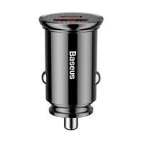 BASEUS rundes Kunststoff-USB-A, USB-C 30W Autoladegerät