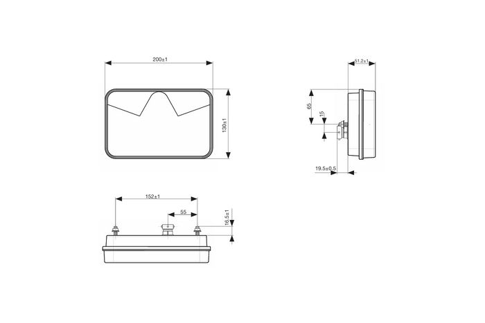 ASPÖCK MULTILED V Rückleuchte mit 5 Funktionen rechts