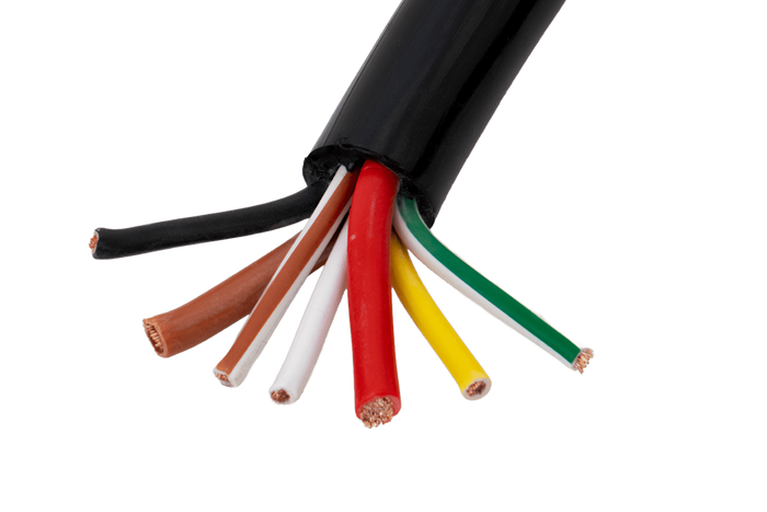 HYBSZ QLY-S 2x4+5x1,5 siebenadriges Elektrokabel - 1 m