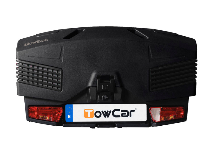 Towbox EVO urban black - Anhängerkupplungs-Gepäckträgerbox